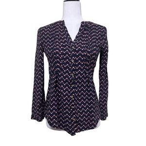 Anthropologie Maeve Dotted Viscose Blouse